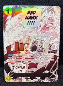 Gum-Gum Fire-Fist Pistol Red Hawk (Alternate Art) OP11-114 A Fist of Divine... - Picture 1 of 2