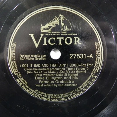 Duke Ellington - I Got It Bad And That Ain't Good /Lordy 1941 Victor 27531 78RPM - Image 1 of 4