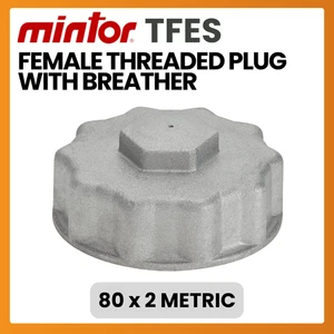 Mintor, TFES, Hydraulic Female Threaded Plug With Breather Metric 80x2 - Picture 1 of 2