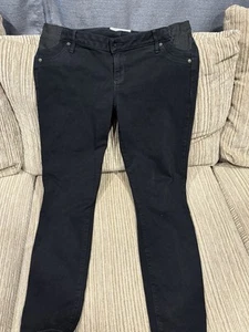 GAP True Skinny Black Jeans Size 31 12L Maternity Pants - Picture 1 of 2