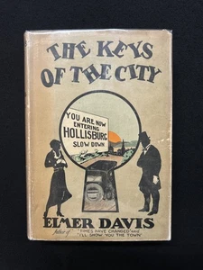 Elmer Davis THE KEYS TO THE CITY Robert McBride 1925 1st HCDJ - Picture 1 of 5