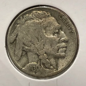 1930-S 5C Buffalo Nickel F5375 - Picture 1 of 2