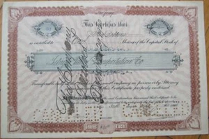1918 Aktienzertifikat - Lehigh Valley Eisenbahn / Transport - Bild 1 von 1