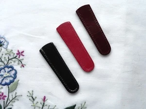 Genuine Leather Scissor Sheath for 3 1/2" Embroidery Scissors - Picture 1 of 6