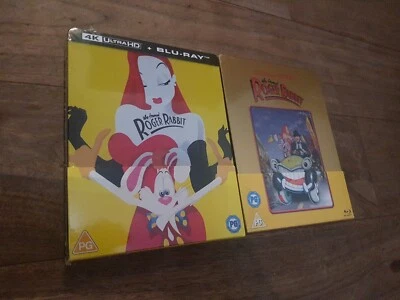 WHO FRAMED ROGER RABBIT - UK EXCLUSIVE 4K + BLU RAY 2 X STEELBOOK - NEW & SEALED - Image 1 of 2