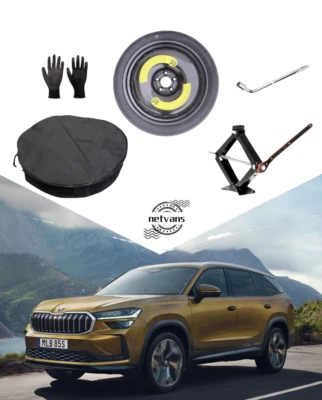 Ersatzrad Notrad 18" für SKODA KODIAQ mit Wagenheber Schlüssel und Tasche 125/70 - Bild 1 von 4