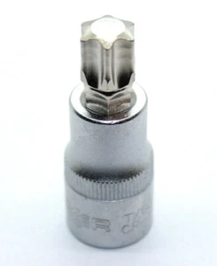 Bit - Einsatz Torx ohne Bohrung T60 Steckschlüssel Nuss 57 mm Länge 1/2" - Bild 1 von 5