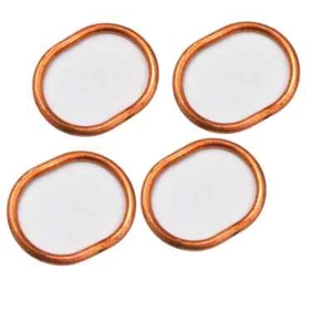 4PC Exhaust Pipe Header Gasket For Kawasaki KLR650 KL650 87-18 22 KL600 KLR600 - Picture 1 of 5