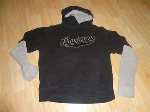 Sudadera con capucha Iowa Hawkeyes Youth M AS Sports (negra con mangas grises)  - Imagen 1 de 1