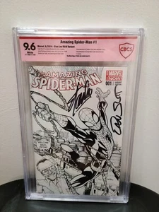 Amazing Spider-Man #1 Signed Stan Lee, Dan Slott 9.6 CBCS - Picture 1 of 2