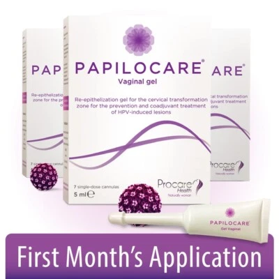 Papilocare Cannulas 5ml 21 Dose Vaginal Gel HPV Induced Lesions PAPILOCAREM - Image 1 of 3