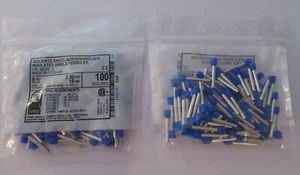 Aderendhülsen isoliert 2,50mm² -18mm in blau Lange Ausführung - 100 Stück - Bild 1 von 1
