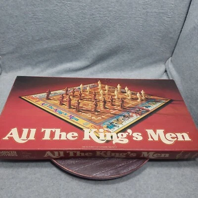 All The Kings Men Chess-Style Board Game By Parker Brothers  VTG 1970s Box Wear - Image 1 of 4