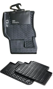Genuine Audi Q2 2017-On rubber all-weather floor mats - Picture 1 of 4