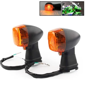 Amber LED Signal Light Indicator Lamps Fit Kawasaki ZX900 Ninja ZX-9R 1994-2003 - Picture 1 of 8
