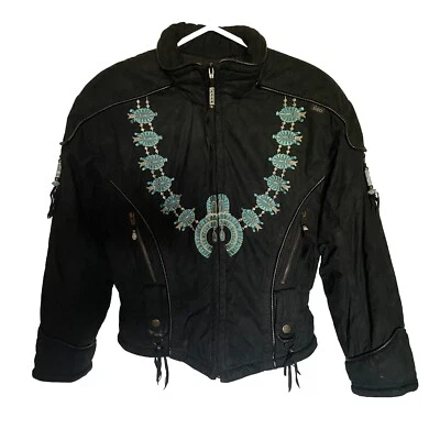 Chaqueta de esquí vintage Skea bordado azteca talla 8 retro años 90 venta al por menor por $800 Foto 1 de 4