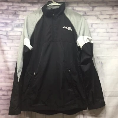 Chaqueta Joe Gibbs Raceing Wicked Quick Pit Crew 1/4 Cremallera Negra y Gris Talla Pequeña Foto 1 de 4