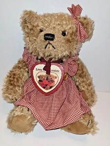 Zondervan Gifts Plush 1996 Love One Another Teddy Bear w Psalm Heart Stuffed Toy - Picture 1 of 11