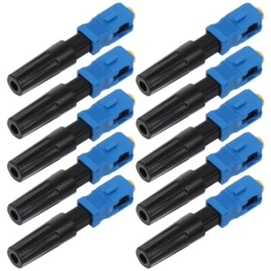 10 Pcs Le Connecteur Fibre Optique Réseau Instrument Connecteurs Monomode - Photo 1/12