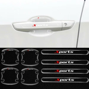 8× Car Door Handle Guard Cover Anti-Scratch Stickers Protector Pads Accessories - Picture 1 of 12