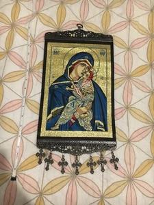 Woven Religious tapestry wall hanging orthodox catholic icon Style 177 - Picture 1 of 3