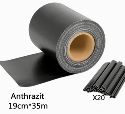 PVC Sichtschutz Streifen Sichtschutzfolie Doppelstabmatten  Stabmattenzaun 35m - Bild 1 von 4