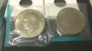 1976-P Bicentenario Eisenhower "Ike" Dólar Tipo 1 en Violonchelo Como Nuevo 1976 P $1 MONEDA - Imagen 1 de 1