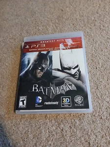 PS 3 Batman: Arkham Asylum & Batman Arkham City Dual Pack +Batman Arkham Origins - Picture 1 of 7