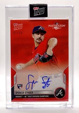 2022 Topps Now SPENCER STRIDER Postseason RED Auto 01/10 Braves RC Rookie PS-33D