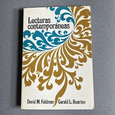 Lecturas Contemporaneas by David M Feldman & Gerald L Boarino 1967 VTG Paperback - Image 1 of 4