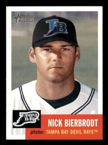 2002 Topps Heritage #367 Nick Bierbrodt (SP/Short Print) Devil Rays z - Picture 1 of 2