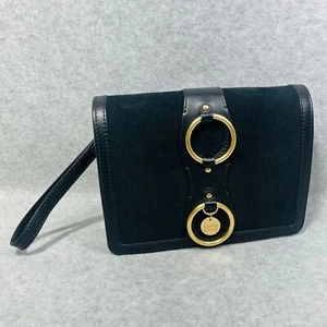 See By Chloé Roby Crossbody Bag Black Leather Suede Dark Academia Minimalist NEW - Picture 1 of 16