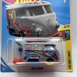 Hot Wheels Kool Kombi 1/64 Die Cast Car HW Art Cars 8/10 353/365 Gray - Picture 1 of 3