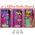 NEUF Barbie Rewind 2021 Mattel édition années 80 rétro culture pop lot complet de 3