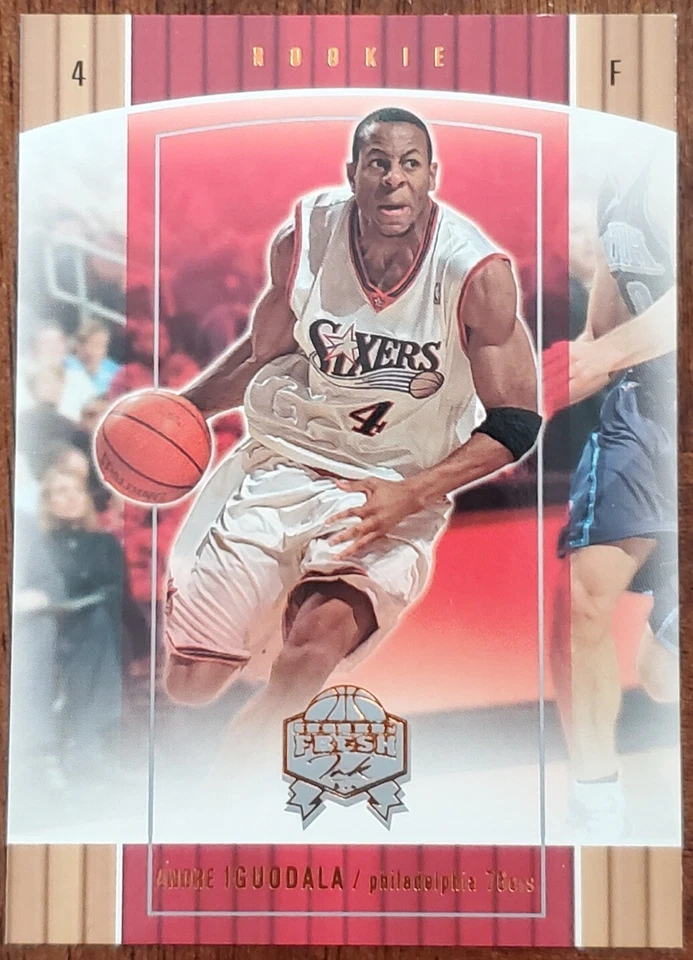 2004-05 SKYBOX FRESH INK ANDRE IGUODALA PHILADELPHIA 76ERS SP RC /499 #109 NM/MT - Image 1 of 2