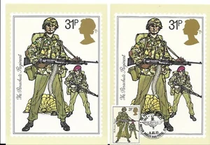 F1217 GREAT BRITAIN MAXIMUM CARDS COLLECTION - BRITISH ARMY, PARACHUTE REGIMENT - Picture 1 of 1
