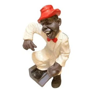 Vintage Collectible Figurine - Smiling Entertainer Wine Bottle Holder - Picture 1 of 14