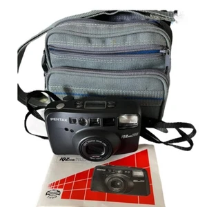 Pentax IQZoom 140 35mm CLEAN Point & Shoot Film Camera w/ Manual - Powers On - Picture 1 of 10