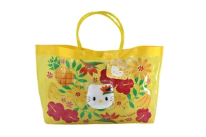 Sanrio - Hello Kitty Vinyl Tasche mit Plüsch Maskottchen | Vintage - Bild 1 von 6