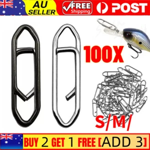 100pcs Topwater Co Speed Clips, Topwater Speed Clips, Fishing Topwater Lures AU - Picture 1 of 14