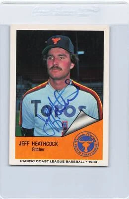 1984 Cramer #65 Jeff Heathcock Tucson Toros Signed Auto *J5931 - Image 1 of 2