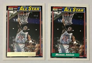 Michael Jordan (2 Card Lot) 1992-93 Topps All Star #115 Gold + Base #115
