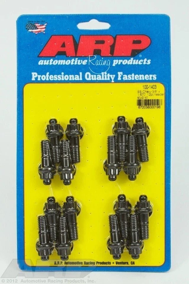 ARP 1001403 Óxido Negro Cromo Moly Acero 12 Puntos Kit - Juego de 16 Foto 1 de 1