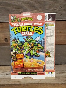 Teenage Mutant Ninja Turtles Cereal Box – RARE 1989 TMNT (O)
