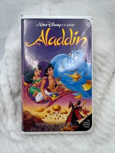 Rare Walt Disney Classic Aladdin VHS Tape 1993 Animated Film Original Case - Picture 1 of 3