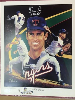 Nolan Ryan Signed REMARQUE Ryan Foundation Certificate With  5714K Inscription - Image 1 of 4