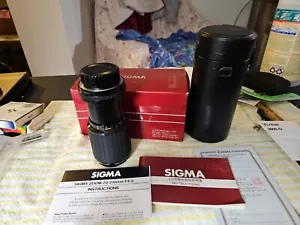 SIGMA zoom -k II 1:4.5. f=70 -210mm Multi Coated For NIKON - Picture 1 of 19