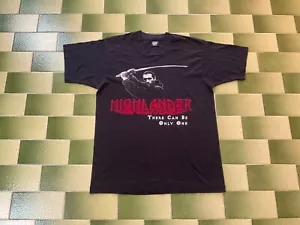 T-shirt promozionale vintage anni 90 Highlander ci può essere solo un film tv adatta media - Foto 1 di 6