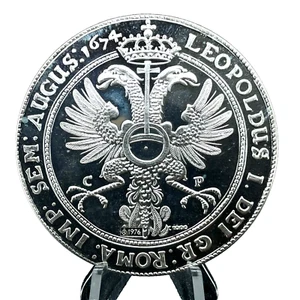 German States EMBDEN 1 1/2 Thaler "1674" Restrike 1976 Silver Proof Coin/Medal - Picture 1 of 6