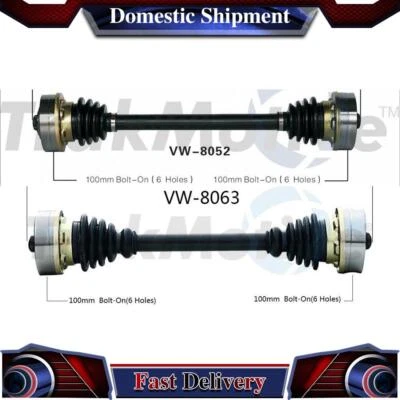 Junta del eje de transmisión trasero CV para Volkswagen Vanagon 1983 1984 1985 1986 Foto 1 de 4